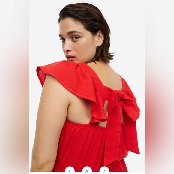 Linen-blend jumpsuit (size M) - Picture 3 of 11